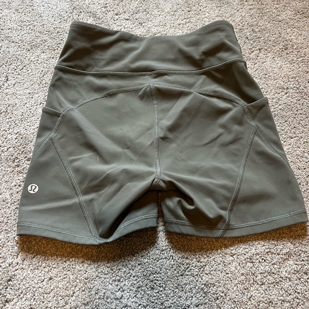 lululemon athletica Olive Green Women's Shorts
